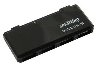 USB 2.0 Хаб Smartbuy 6110, 4 порта, черный