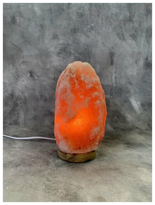 Солевая лампа Скала (3-5 кг) ERGOPOWER ER-502 из гималайской соли, Природный ионизатор воздуха, 15 м2, Е14 /15Вт, 220В - фотография № 4