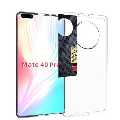 Чехол MyPads порше porsche 3 мужской для Huawei Mate 40 Pro (NOH-NX9) задняя-панель-накладка-бампер