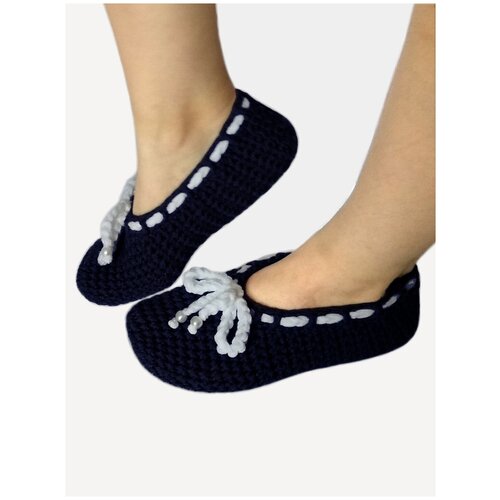 Носки UNIRU, размер 40/41 (25-25,5см), синий следки вязаные носки