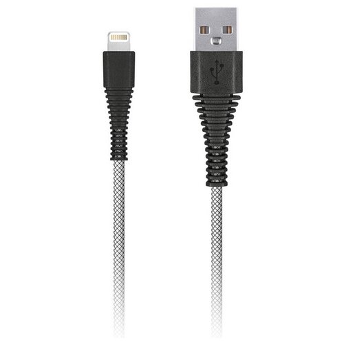 Кабель SmartBuy Carbon USB - Lightning, 2 м, 1 шт., белый