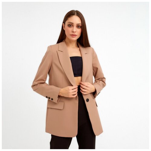 Пиджак MIST, размер 48, коричневый, бежевый