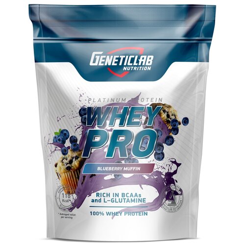 Протеин Geneticlab Nutrition Whey Pro, 1000 гр., черничный чизкейк