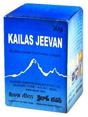 Натуральный травяной Крем Кайлаш Дживан Kailas Jeevan 30 г (для лечения ссадин, порезов, ожогов, обморожений, ушибов)