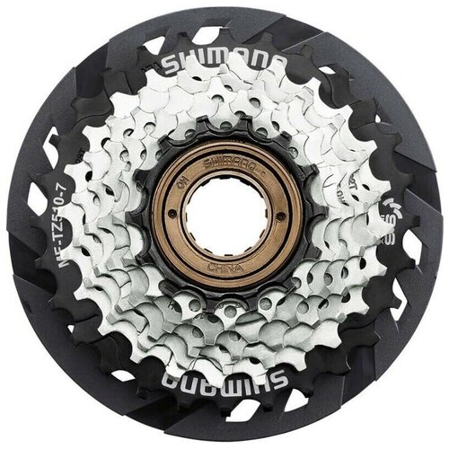 фото Трещотка shimano, tz510, 7ск, 14-28, с защитой, б/уп.