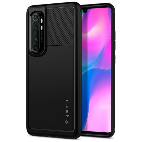 фото Чехол spigen rugged armor (acs01306) для xiaomi mi note 10 lite (black)