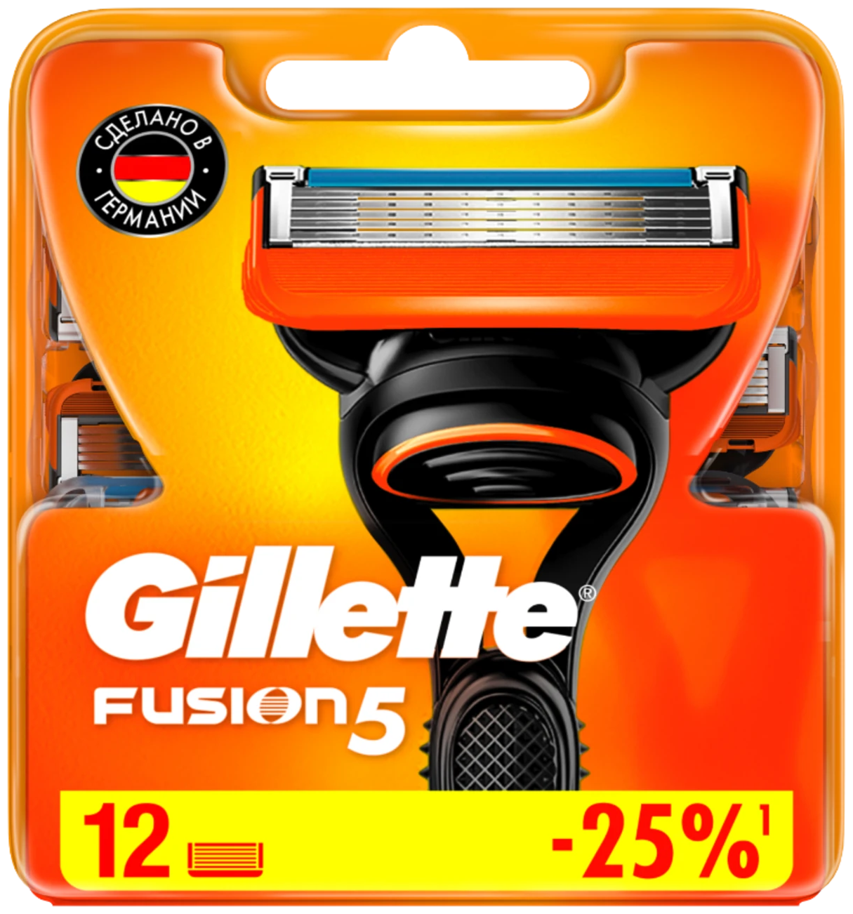 Сменные кассеты Gillette Fusion5, 12 шт.