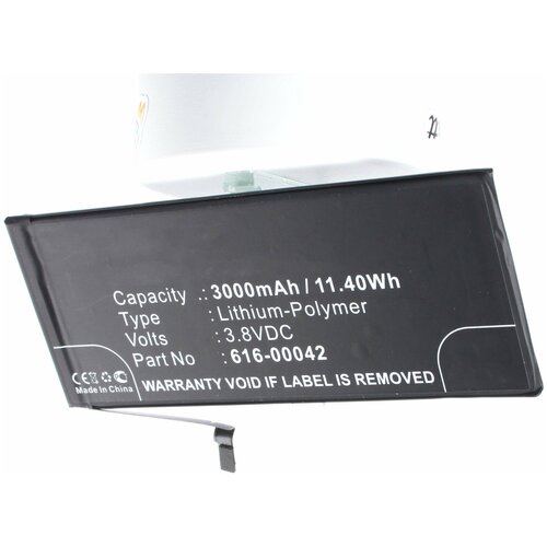 Аккумулятор iBatt iB-B1-M1170 3000mAh для Apple 616-00042 аккумулятор ibatt ib b1 t197 3000mah для dewalt de9062