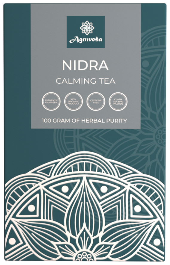 AGNIVESA Аюрведический успокаивающий чай Нидра | Nidra Calming Tea 100г - фотография № 2