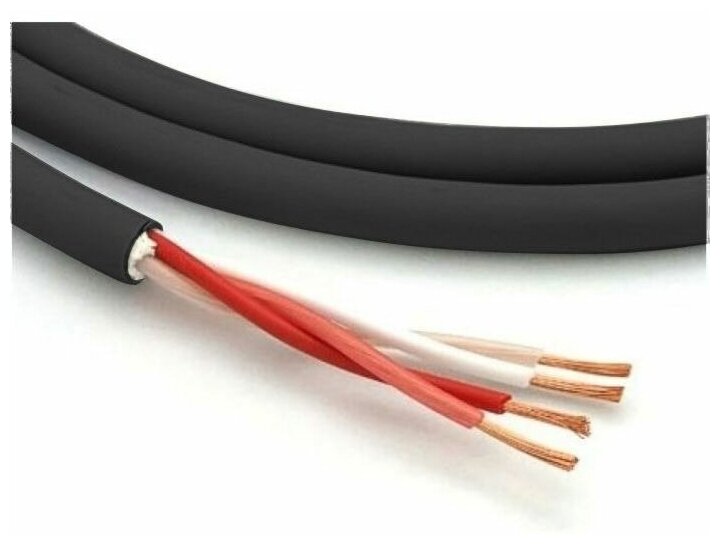 Кабель акустический с катушки Bi-Wire Canare 4S11 BLK, 1 м