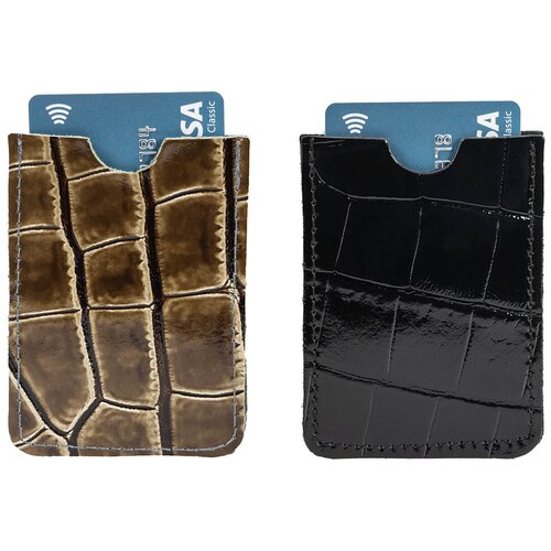 Футляр для карт CAGIA 841615. Натуральная кожа. Сделано в Беларуси.