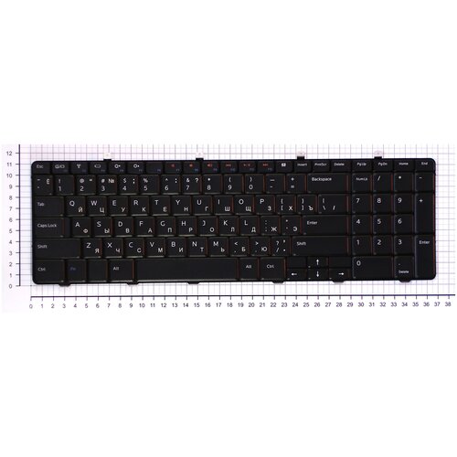 Клавиатура для ноутбука Dell Inspiron 1764 черная keyboard клавиатура для ноутбука dell inspiron 1764 черная