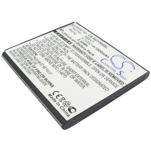 Аккумулятор CS-HUY300SL HB5V1 для Huawei Ascend Y511 G350 Y300 3.7V / 1500mAh/5.55Wh тачскрин сенсор для huawei u8833 ascend y300 белый