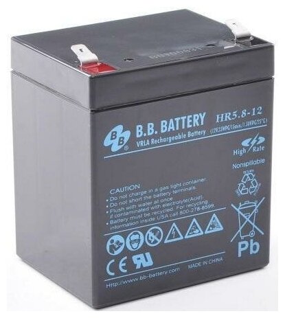 Батарея B.B. Battery HR5.8-12 5.8Ач 12B