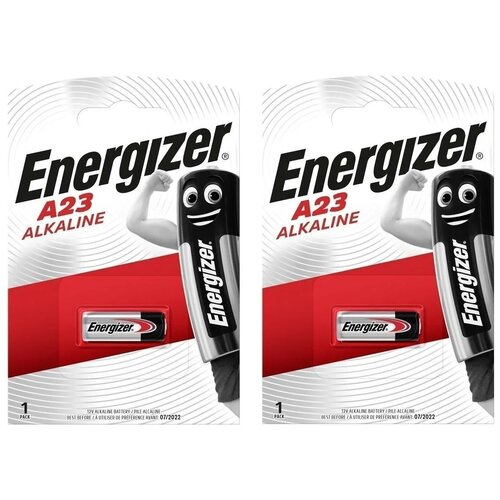 Батарейка Energizer A23, 2 уп., в упаковке: 1 шт. батарейка a23 energizer miniature a23a 1 штука e301536200 11658