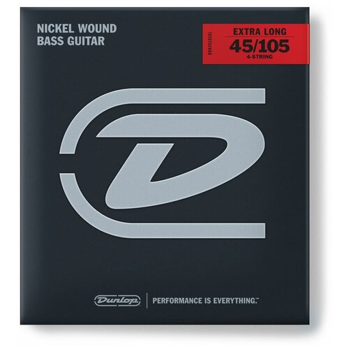 Dunlop Nickel Wound DBN45105XL струны для бас-гитары, 45-105