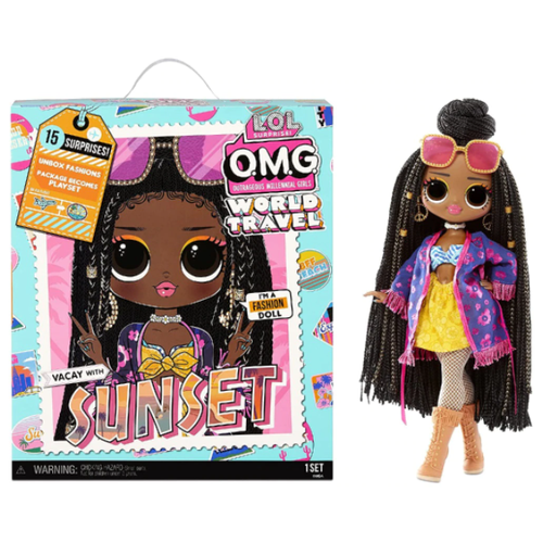 Купить Кукла путешественница LOL OMG Travel Sunset с аксессуарами, MGA Entertainment, female