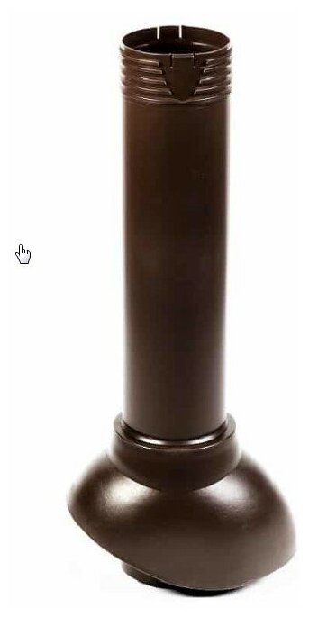 Комплект активной вентиляции: Нанодефлектор ND160 с манжетой, вент.выход 110 не утепленный, для профнастила 20 мм, коричневый - фотография № 4