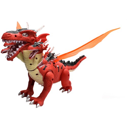 Интерактивный музыкальный дракон со световыми эффектами , длина 39 см фиолетовый 010-B