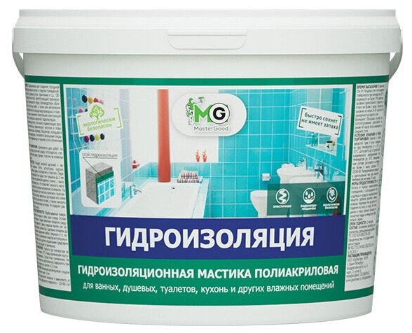 NEOMID MASTER GOOD гидроизоляция мастика полиакриловая для влажных помещений (3кг)
