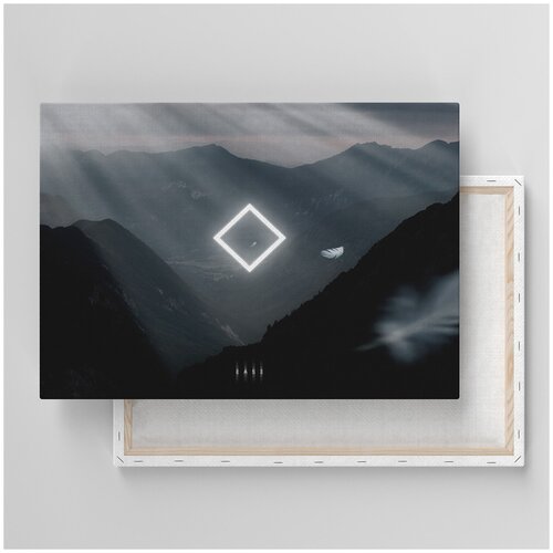 Картина на холсте с подрамником / Highlands series. Ease Серия Высокогорье. Легкость / Артем Андарский Archie