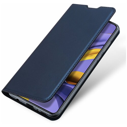 фото Чехол книжка dux ducis для samsung galaxy a51 (sm-a515f), skin pro, синий