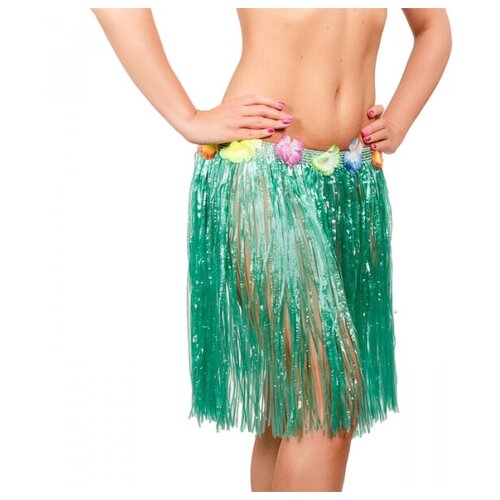 фото Гавайская юбка 60 см, цвет зеленый happy pirate