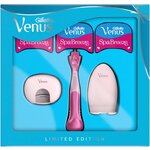 Набор Gillette Venus comfortglide Spa Breeze с 3 сменными кассетами + чехол + подставка для бритвы - изображение