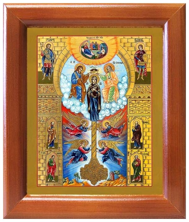 Икона Божией Матери "Ключ Разумения", в рамке 12,5*14,5 см