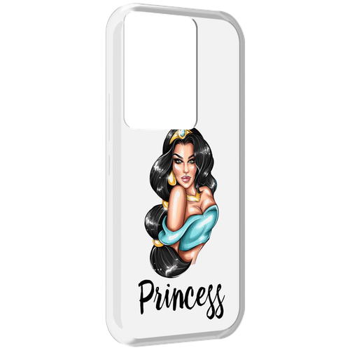 Чехол MyPads Принцесса-Жасмин женский для Itel Vision 3 Plus / Itel P38 Pro задняя-панель-накладка-бампер