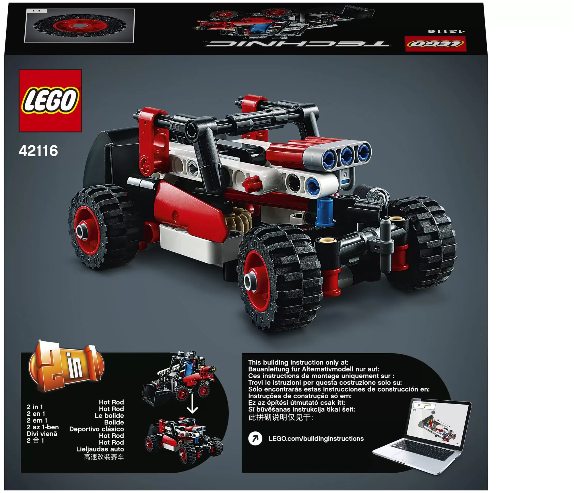 Конструктор LEGO Technic 42116 Фронтальный погрузчик - фото №2