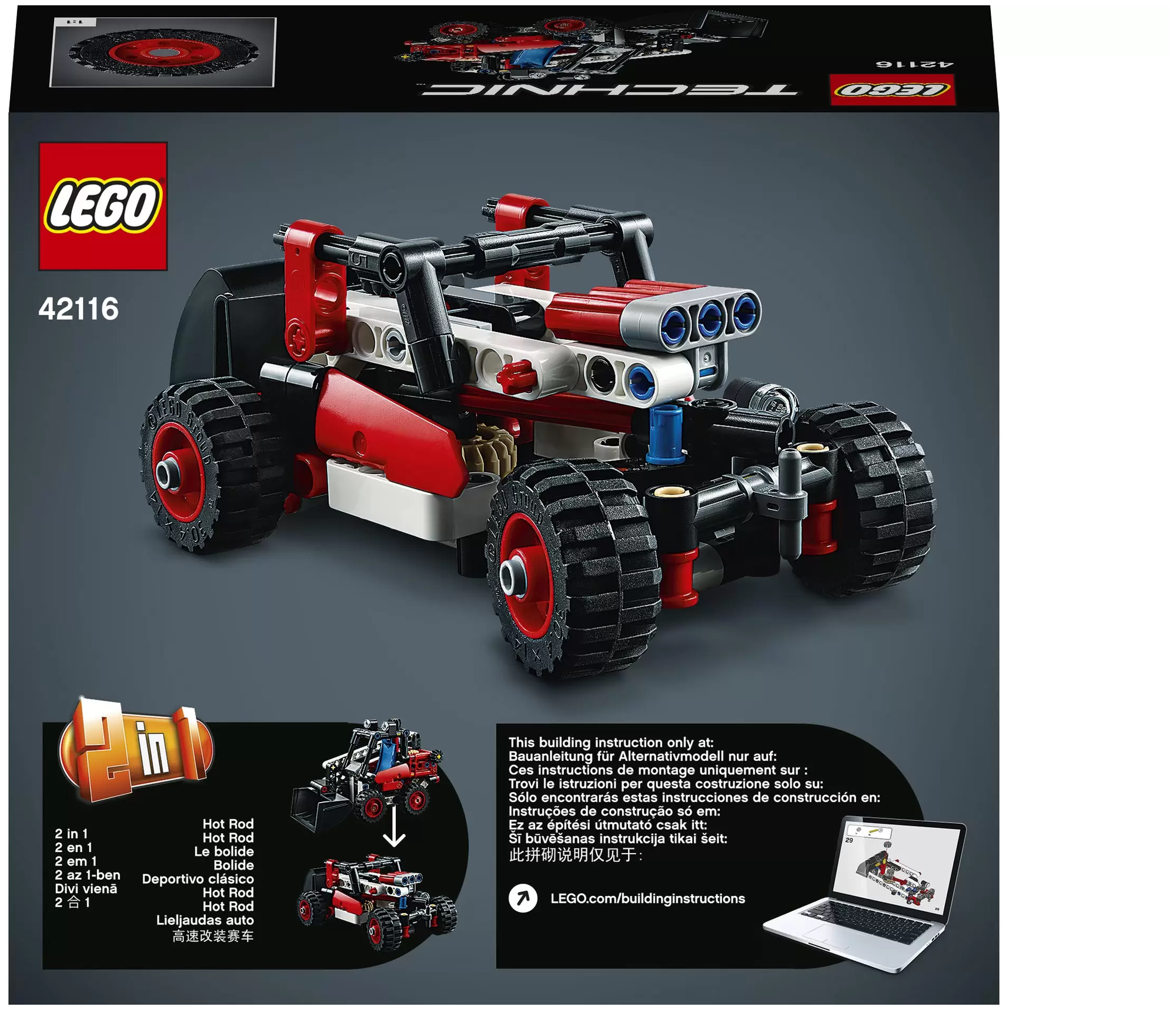 LEGO Technic 42116 Конструктор ЛЕГО Техник Фронтальный погрузчик - фото №2