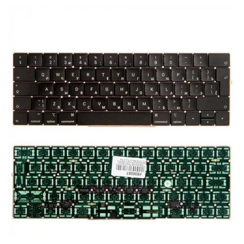 Keyboard Клавиатура для Apple MacBook Pro 13 15 Retina Touch Bar A1706 A1707 Late 2016 Mid 2017 Г-образный Enter RUS 7839₽