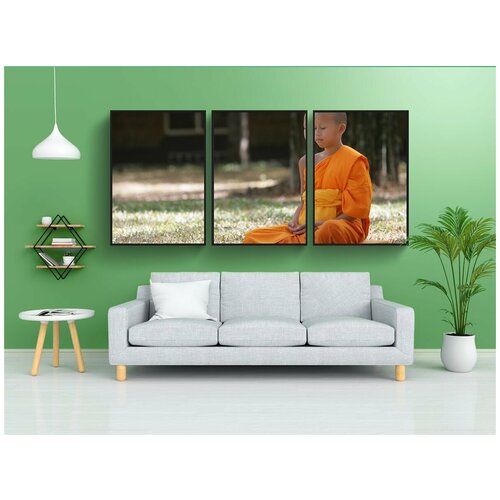 фото Набор модулных постеров для интерьера "новичок, мальчик, буддист" 60x90 см. в тубусе, без рамки lotsprints