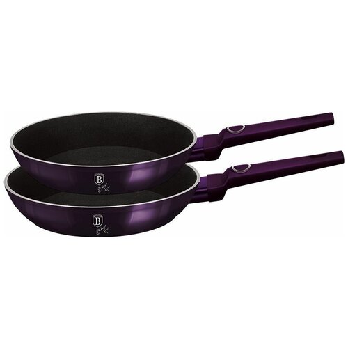 Набор сковородок Berlinger Haus Purple Eclips Collection, 22/26 см, Круг, 2 предмета