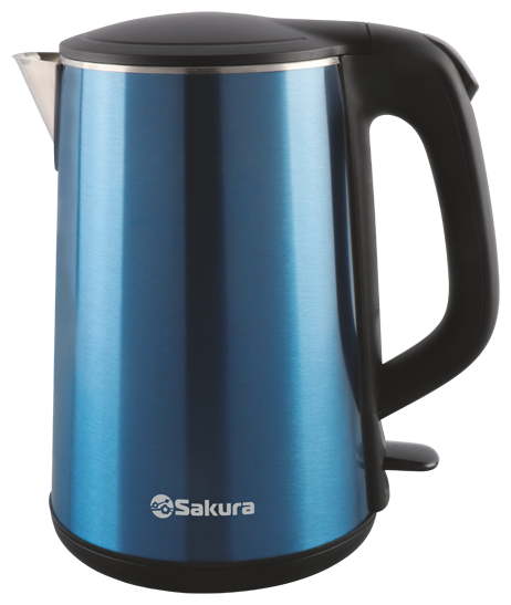 Чайник Sakura SA-2156, синий металлик/черный