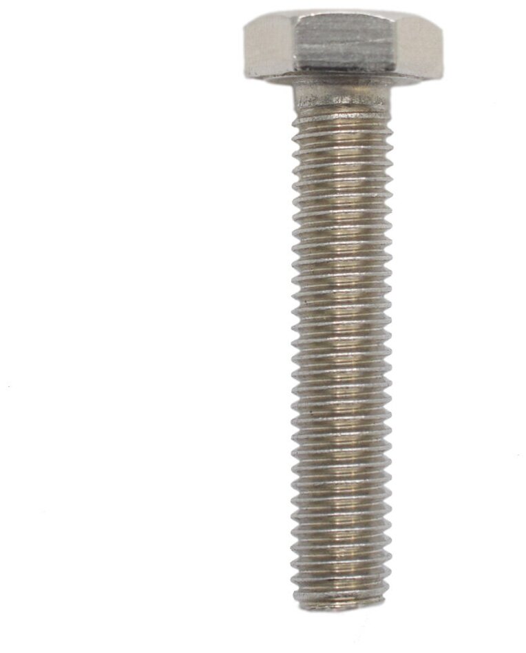 фото Болт с полной резьбой M 10Х40 нерж. сталь A2 DIN 933, блистер 2 шт.