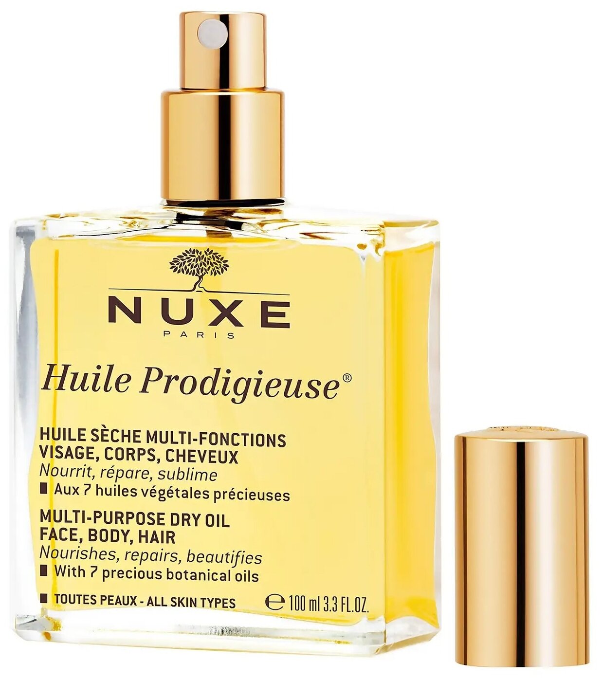 Nuxe Продижьёз Сухое масло для лица, тела и волос Новая формула, 100 мл (Nuxe, ) - фото №2