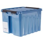 Контейнер Rox Box с крышкой 21x17x14 см 3,5 л пластик, цвет синий - изображение