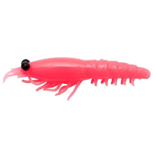приманка nikko saruebi shrimp 100мм 8 pink glitter Приманка Nikko Dappy Saruebi Shrimp 76мм #Pink