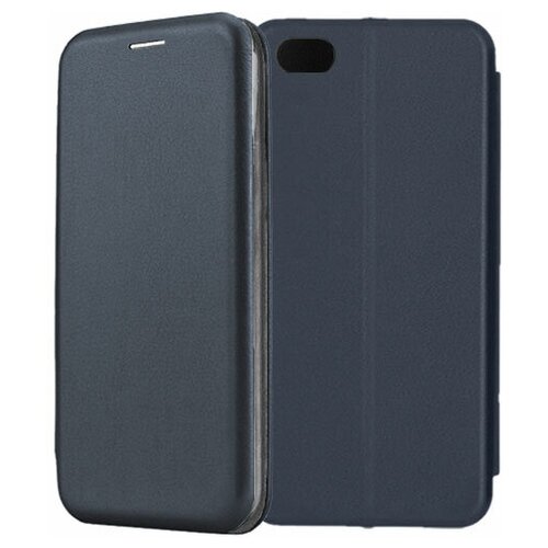 Чехол-книжка Fashion Case для Apple iPhone 5 / 5S / SE темно-синий чехол для iphone 7 8 se с отделением для карт button card case темно синий