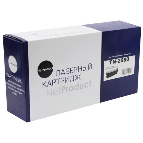 Картридж NetProduct для Brother HL-2130, 2132, DCP7055 TN-2080 (700 стр.) тонер картридж 7q tn 2080x для brother hl 2130 dcp 7055r чёрный 2000 стр