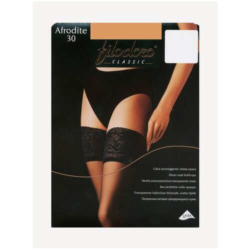 Чулки Filodoro Classic Afrodite, 30 den, размер 2, черный
