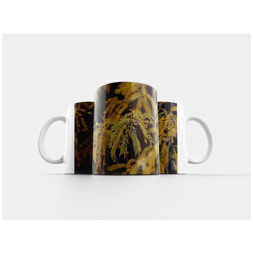 фото Кружка "акация, листья, желтый" 320 мл lotsprints