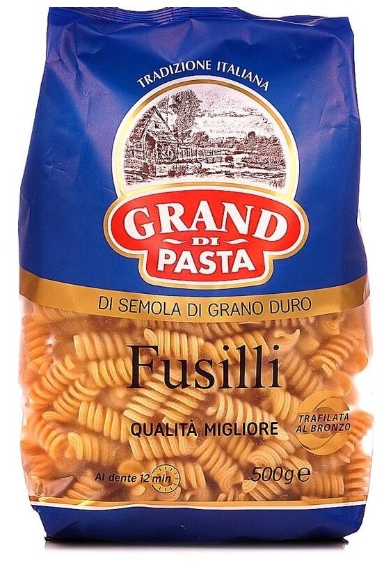 Спирали Grand Di Pasta Фузилли 500г - фотография № 2