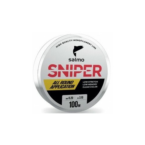 фото Леска монофильная salmo sniper clear 100/025