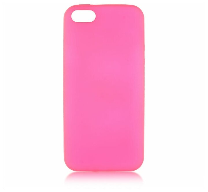 Чехол для Apple iPhone 5\5S\SE Brosco Colourful, накладка, розовый