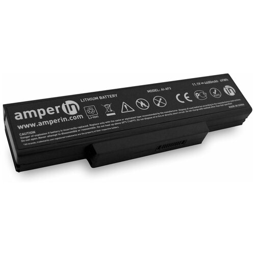 фото Аккумуляторная батарея amperin для ноутбука asus a32-f3 (4400mah)
