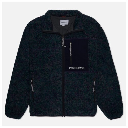 фото Мужская флисовая куртка thisisneverthat sp sherpa fleece pocket фиолетовый , размер xl