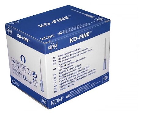 Игла инъекционная KD-Fine 1,2х40 мм 18G 100 шт